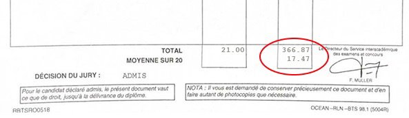 Bulletin relevé de notes de Thomas Leroy pour son BTS SCBH Bulletin relevé de notes de Thomas Leroy pour son BTS SCBH